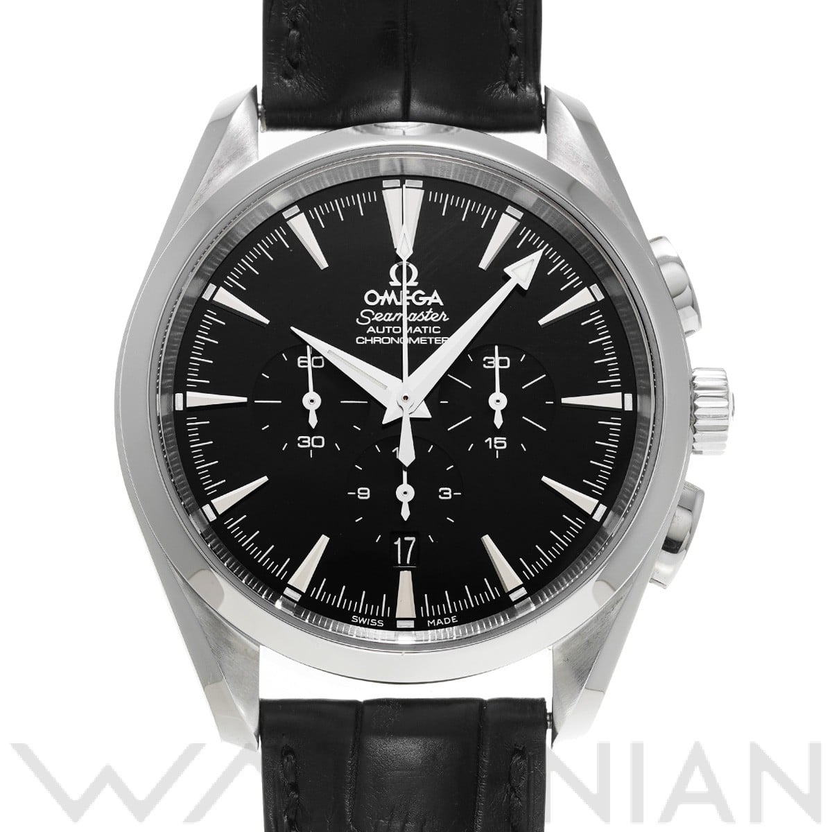 シーマスター アクアテラ クロノグラフ 2812.50.31 ブラック オメガ OMEGA メンズ 【中古】