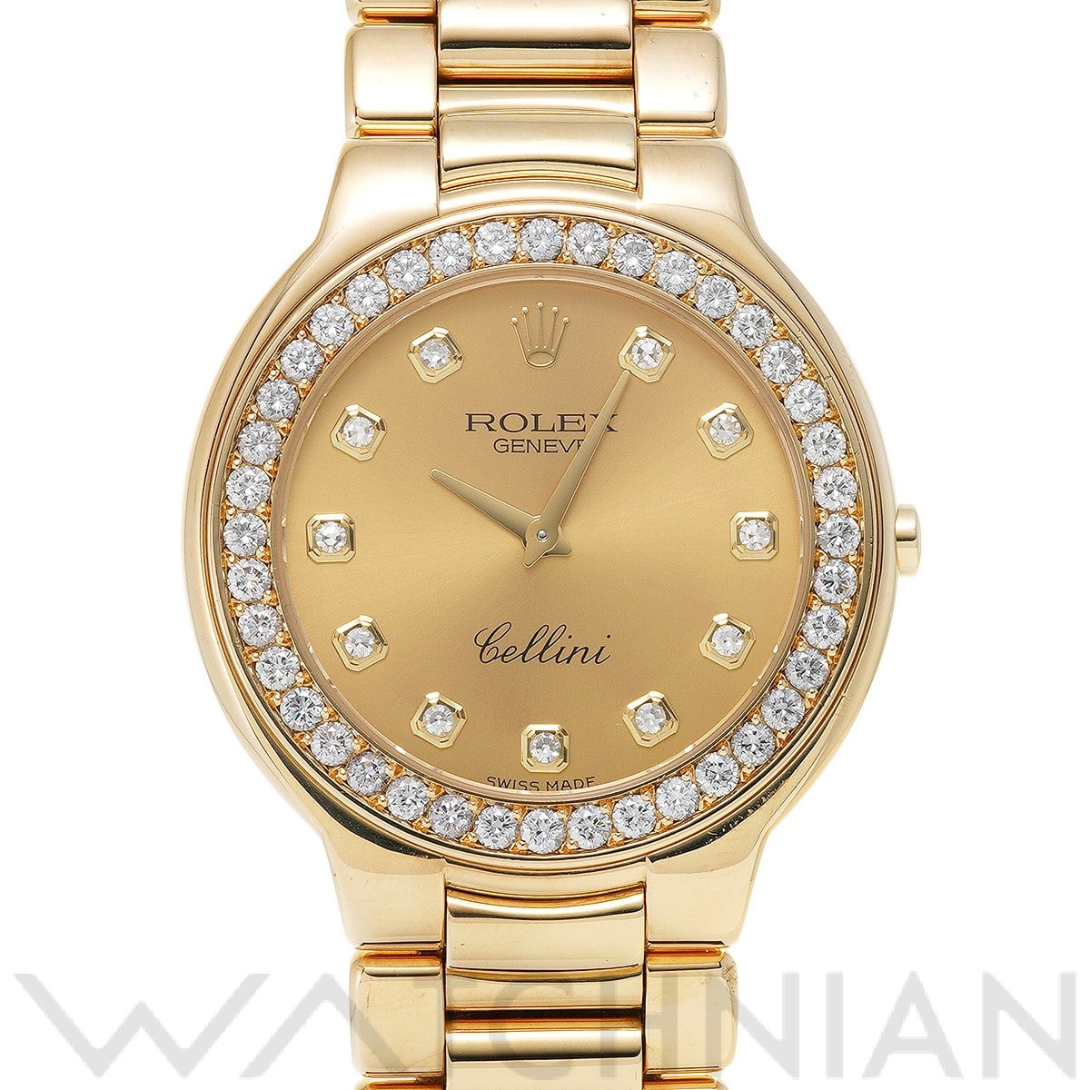 ロレックス / ROLEX チェリーニ 6663 シャンパン/ダイヤモンド メンズ 時計 【中古】【wristwatch】