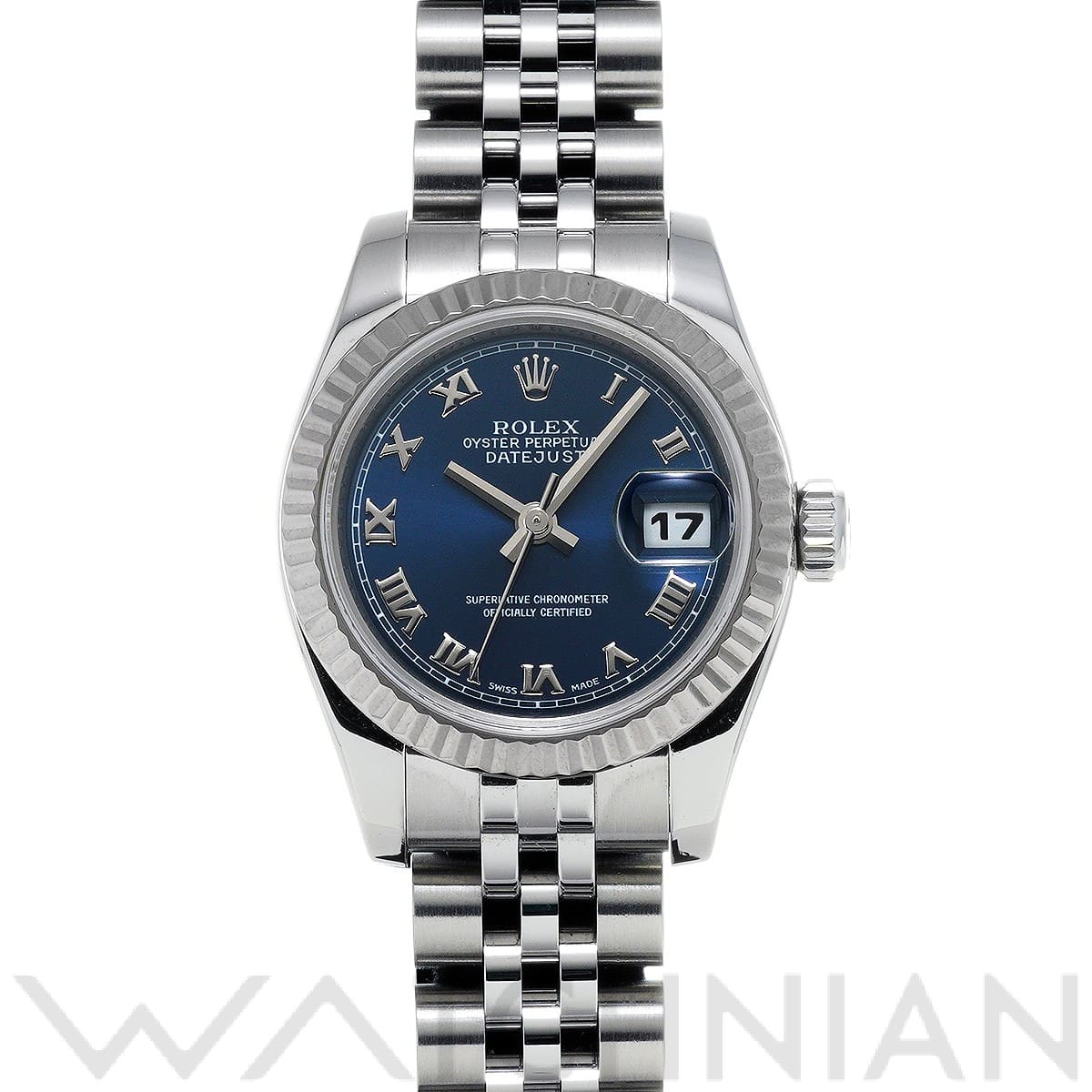 ロレックス レディ デイトジャスト 26 179174 ブルー レディース 時計 【中古】【wristwatch】