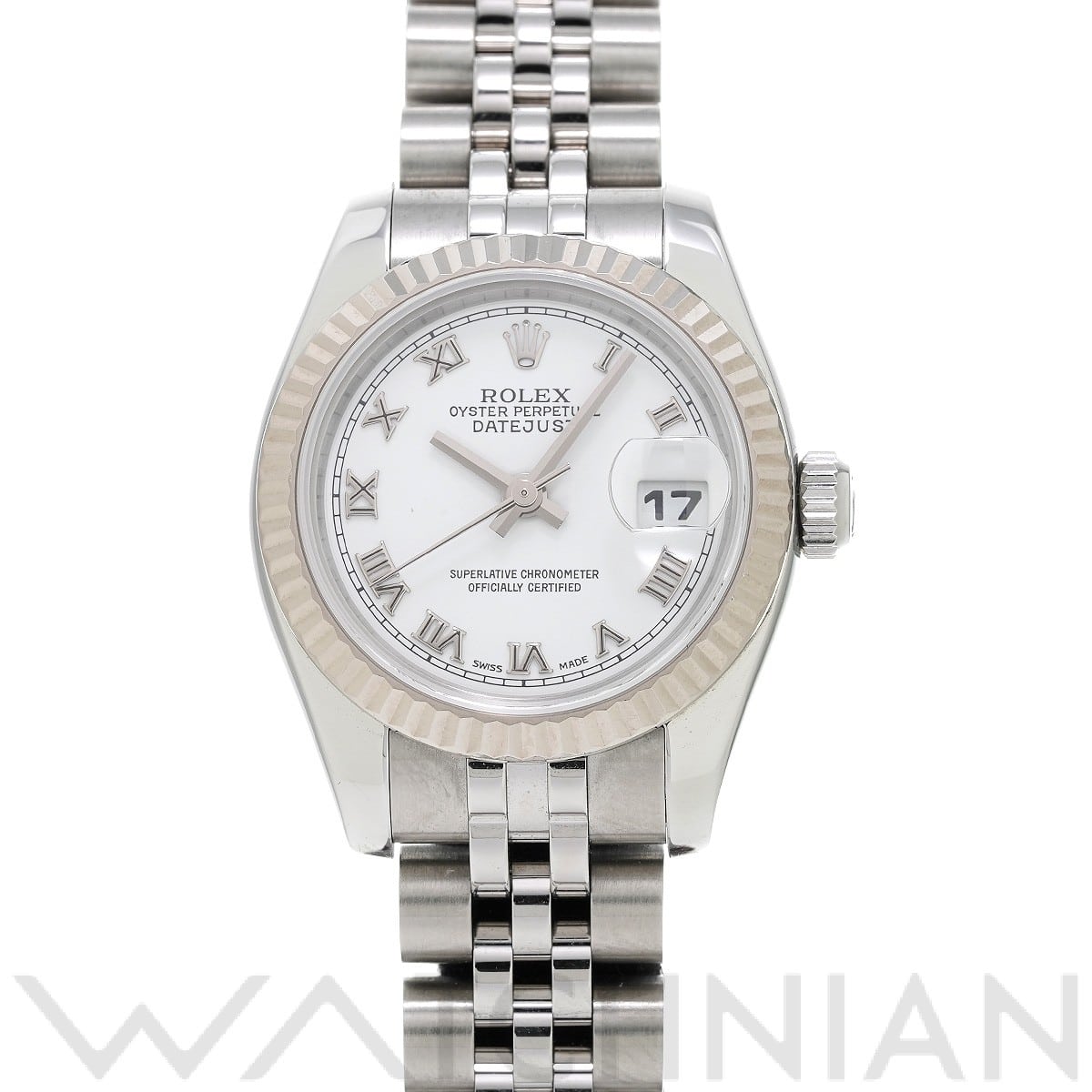 ロレックス レディ デイトジャスト 26 179174 ホワイト レディース 時計 【中古】【wristwatch】