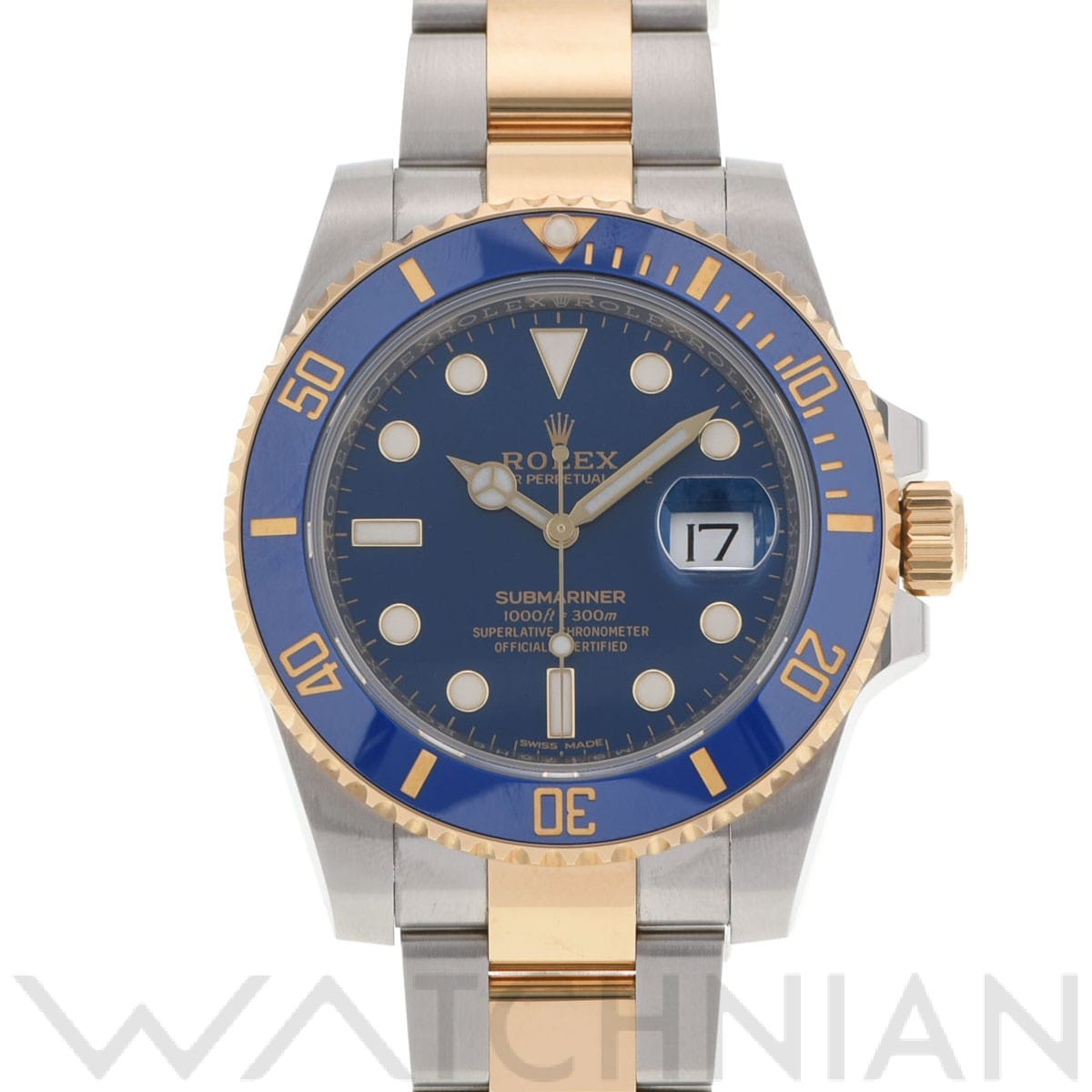 サブマリーナ デイト 116613LB ランダムシリアル ブルー ロレックス ROLEX メンズ 【中古】