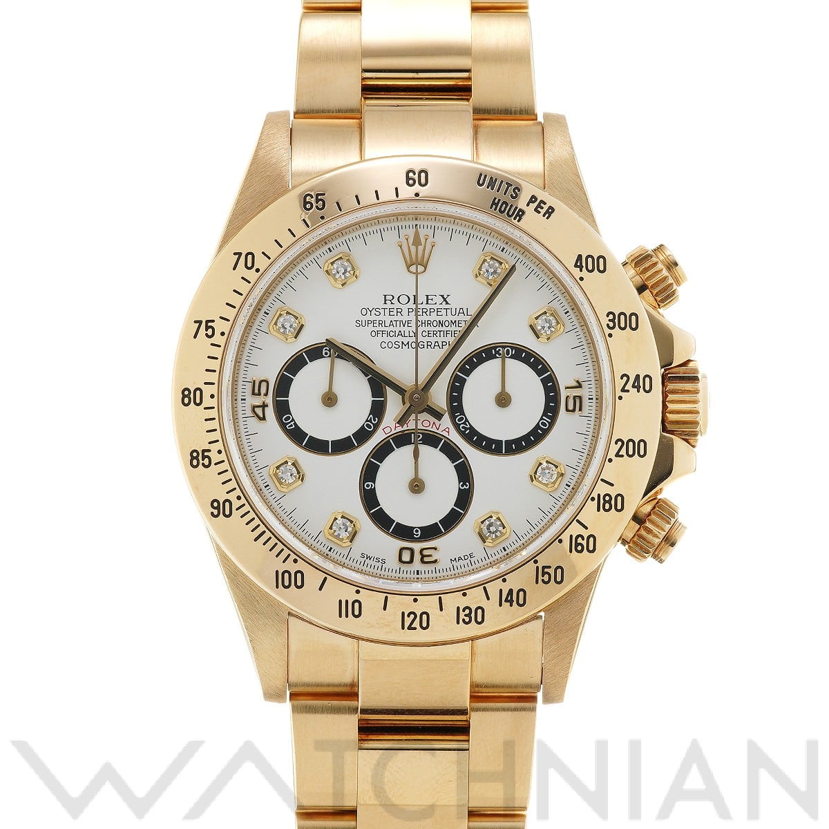 ロレックス コスモグラフ デイトナ 16528G ホワイト/ダイヤモンド メンズ 時計 【中古】【wristwatch】