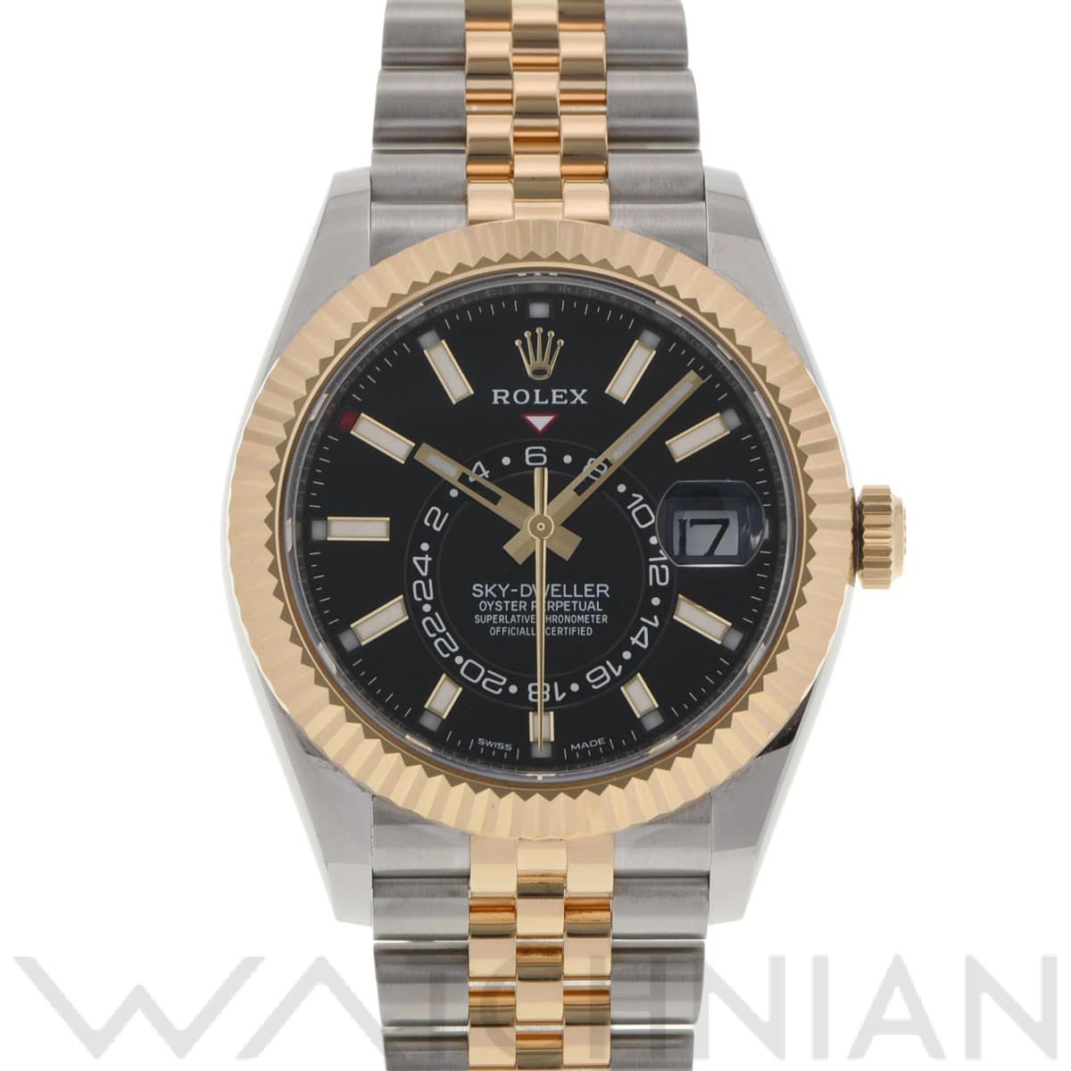 スカイドゥエラー 326933 ランダムシリアル ブライトブラック ロレックス ROLEX メンズ 【中古】