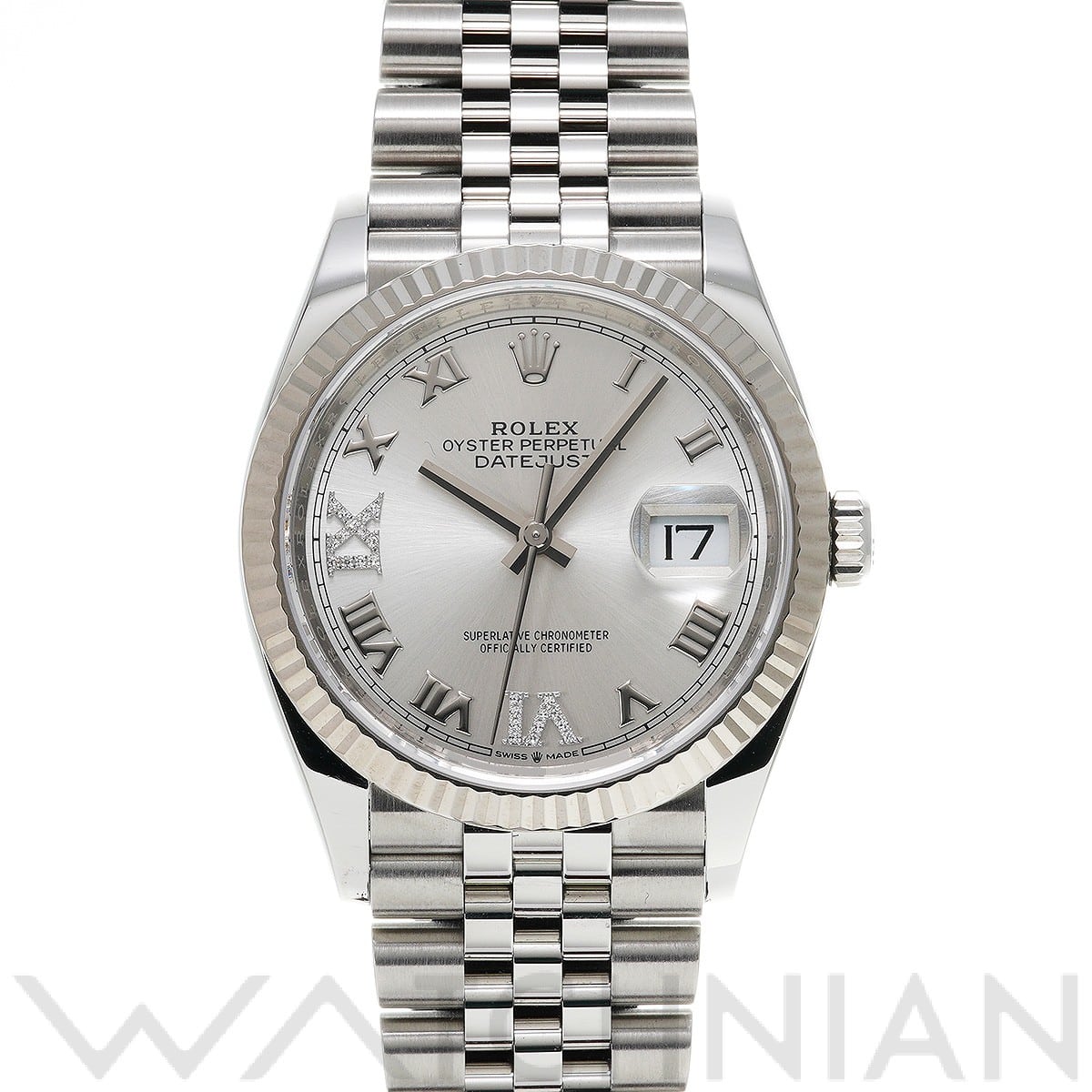 ロレックス デイトジャスト 36 126234 シルバー/ダイヤモンド メンズ 時計 【中古】【wristwatch】