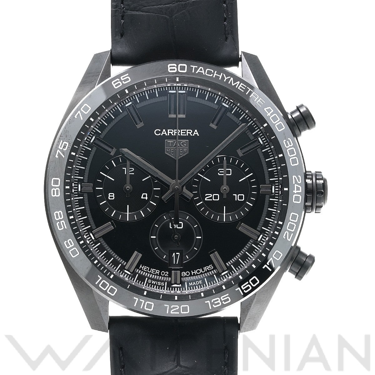 タグ ホイヤー / TAG HEUER カレラ キャリバーホイヤー02 ジャパン ブラックエディション CBN2A1G.FC6501 ブラック メンズ 時計 【中古】【wristwatch】