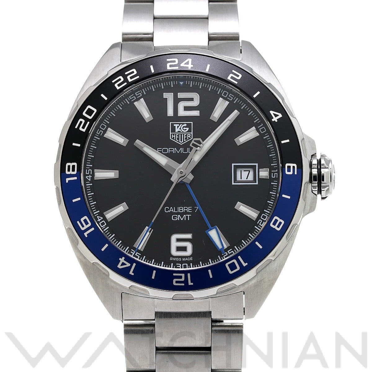 タグ ホイヤー / TAG HEUER フォーミュラ1 キャリバー7 GMT WAZ211A.BA0875 ブラック メンズ 時計 【中古】【wristwatch】