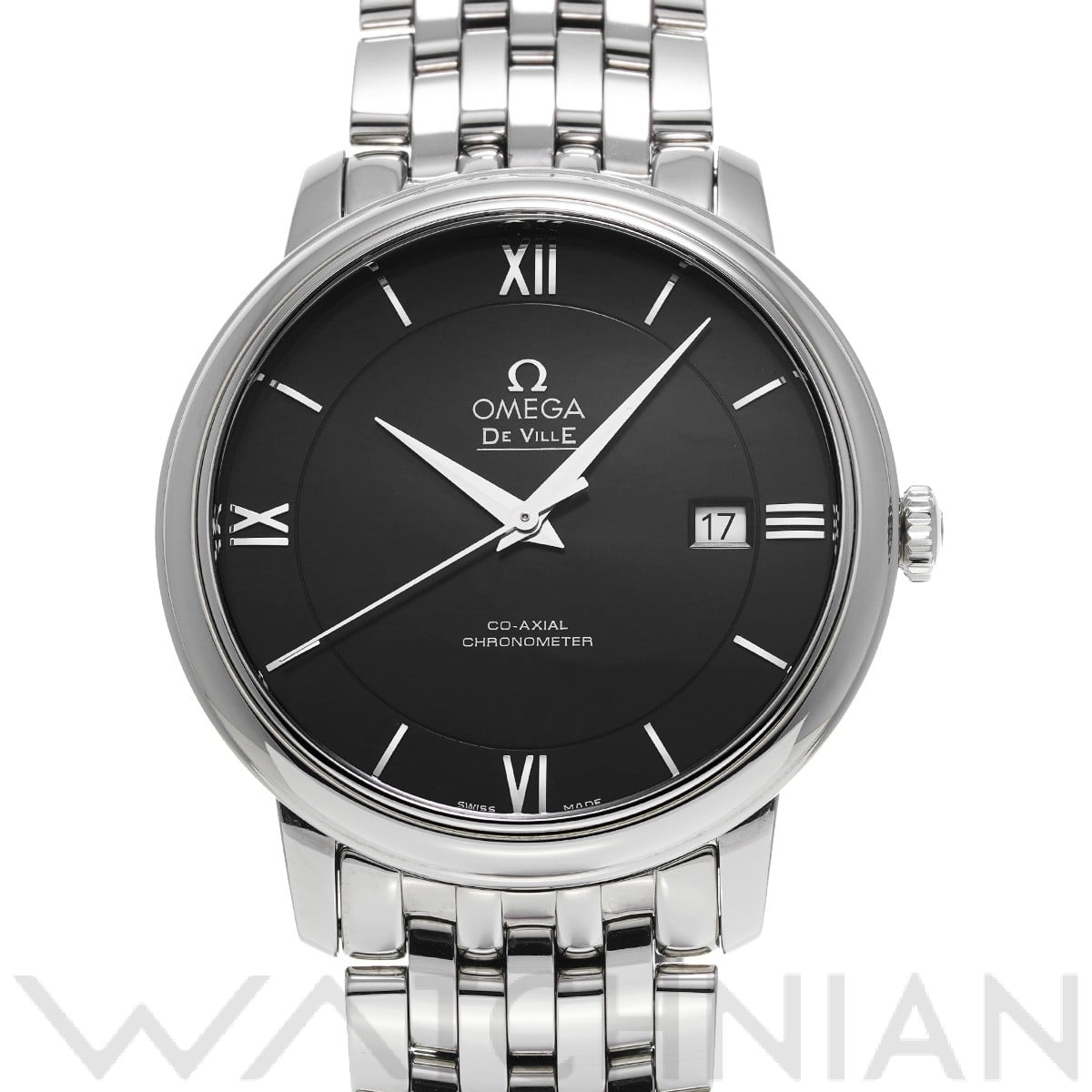 オメガ / OMEGA デ・ヴィル プレステージ コーアクシャル 424.10.40.20.01.001 ブラック メンズ 時計 【中古】【wristwatch】