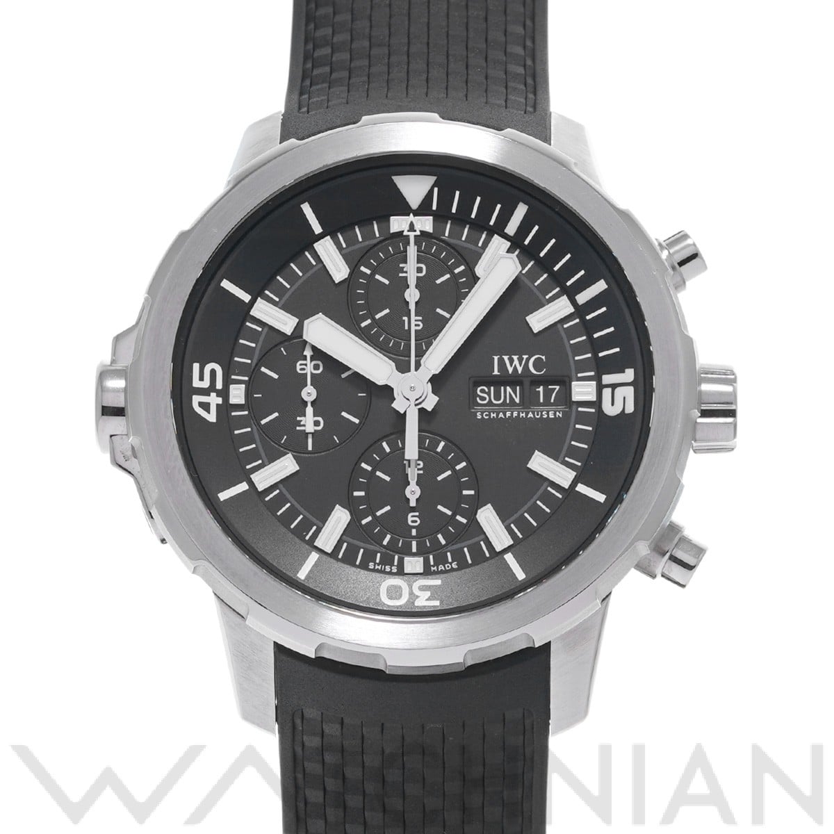 IWC アクアタイマー クロノグラフ IW376803 ブラック メンズ 時計 【中古】【wristwatch】