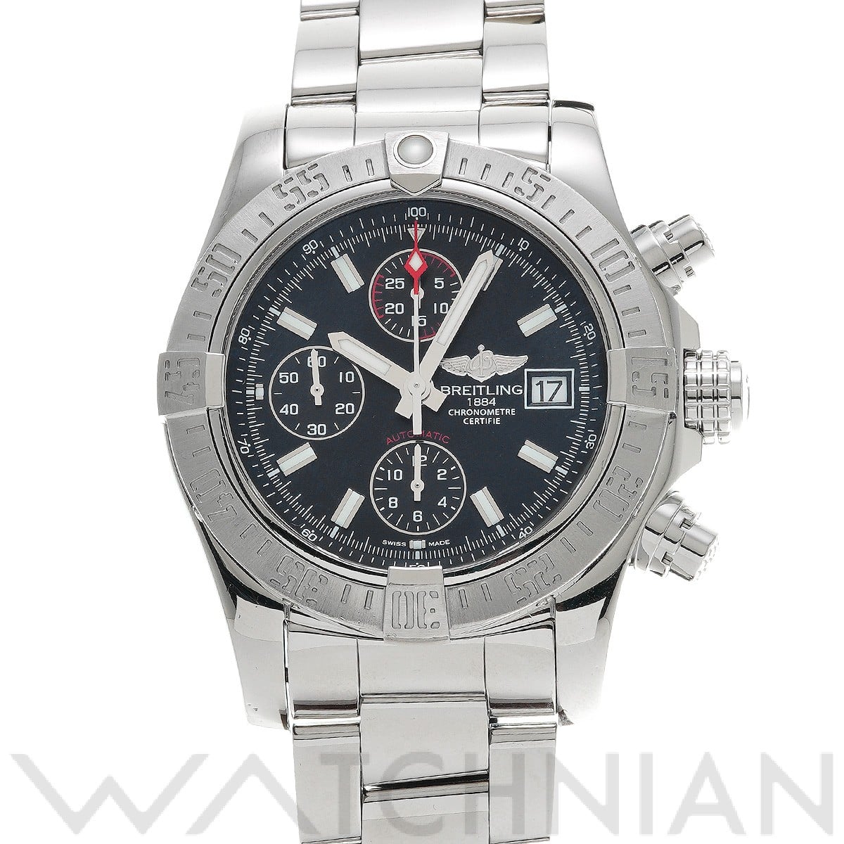 ブライトリング / BREITLING アベンジャーII  A1338111/BC32 ブラック メンズ 時計 【中古】【wristwatch】