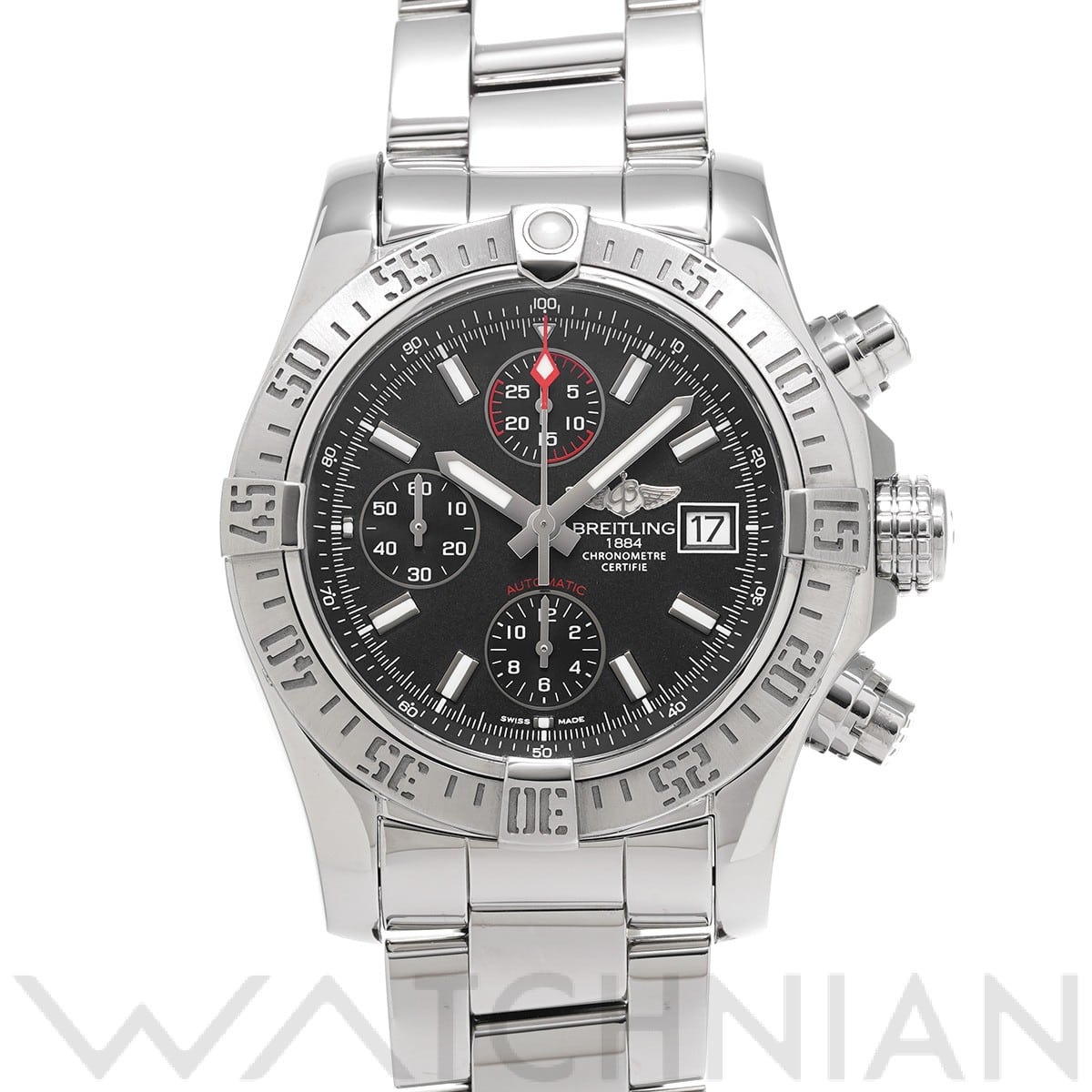 ブライトリング / BREITLING アベンジャーII  A1338111/BC32 ブラック メンズ 時計 【中古】【wristwatch】
