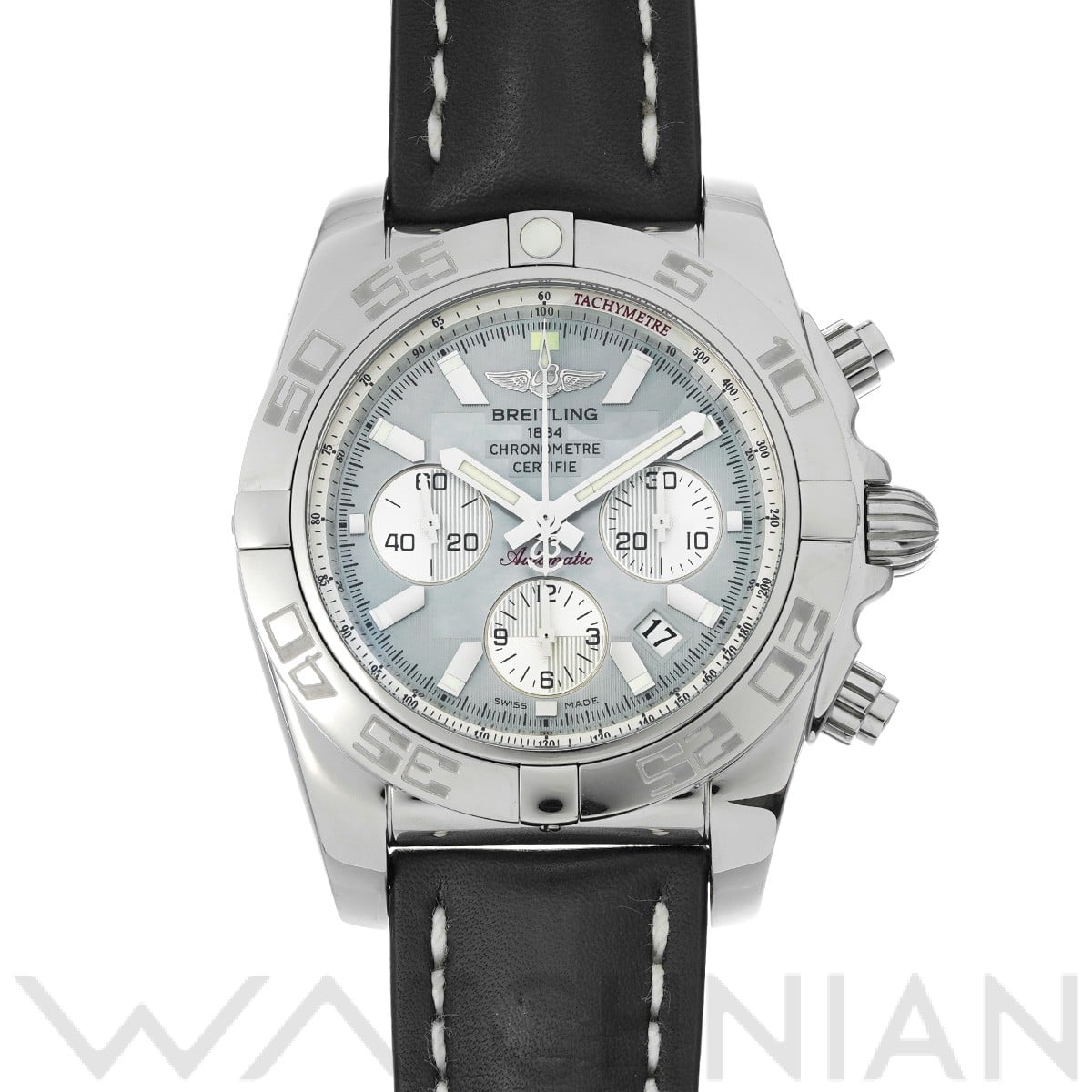 クロノマット 44 A011G85KBD ホワイトシェル/シルバー ブライトリング BREITLING メンズ 【中古】