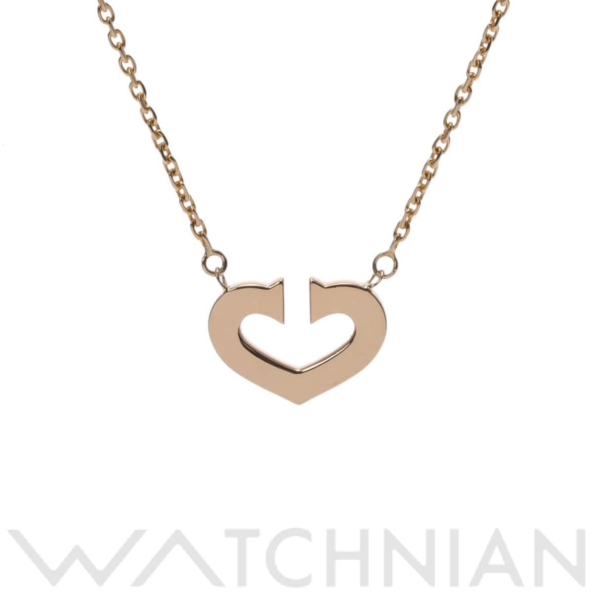 カルティエ Cハート ネックレス ゴールド K18イエローゴールド YG レディース ジュエリー 【中古】【jewelry】