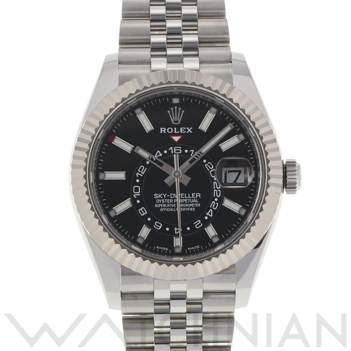 スカイドゥエラー 326934 ランダムシリアル ブライトブラック ロレックス ROLEX メンズ 【中古】