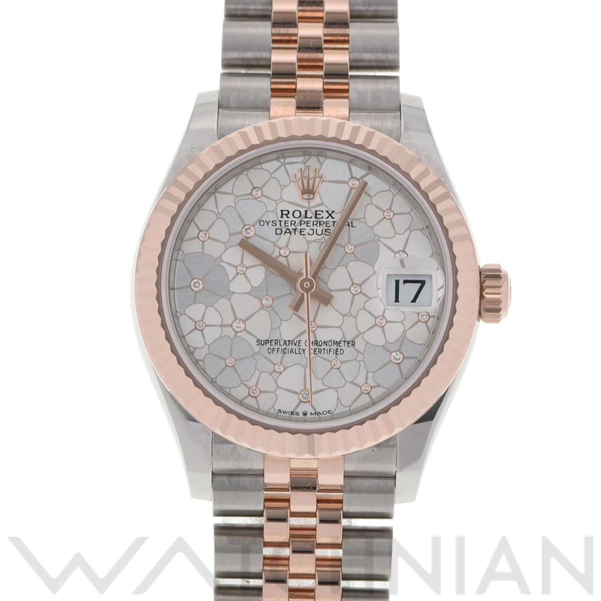 ロレックス デイトジャスト 31 278271 シルバー フローラルモチーフ/ダイヤモンド ユニセックス 時計 【中古】【wristwatch】