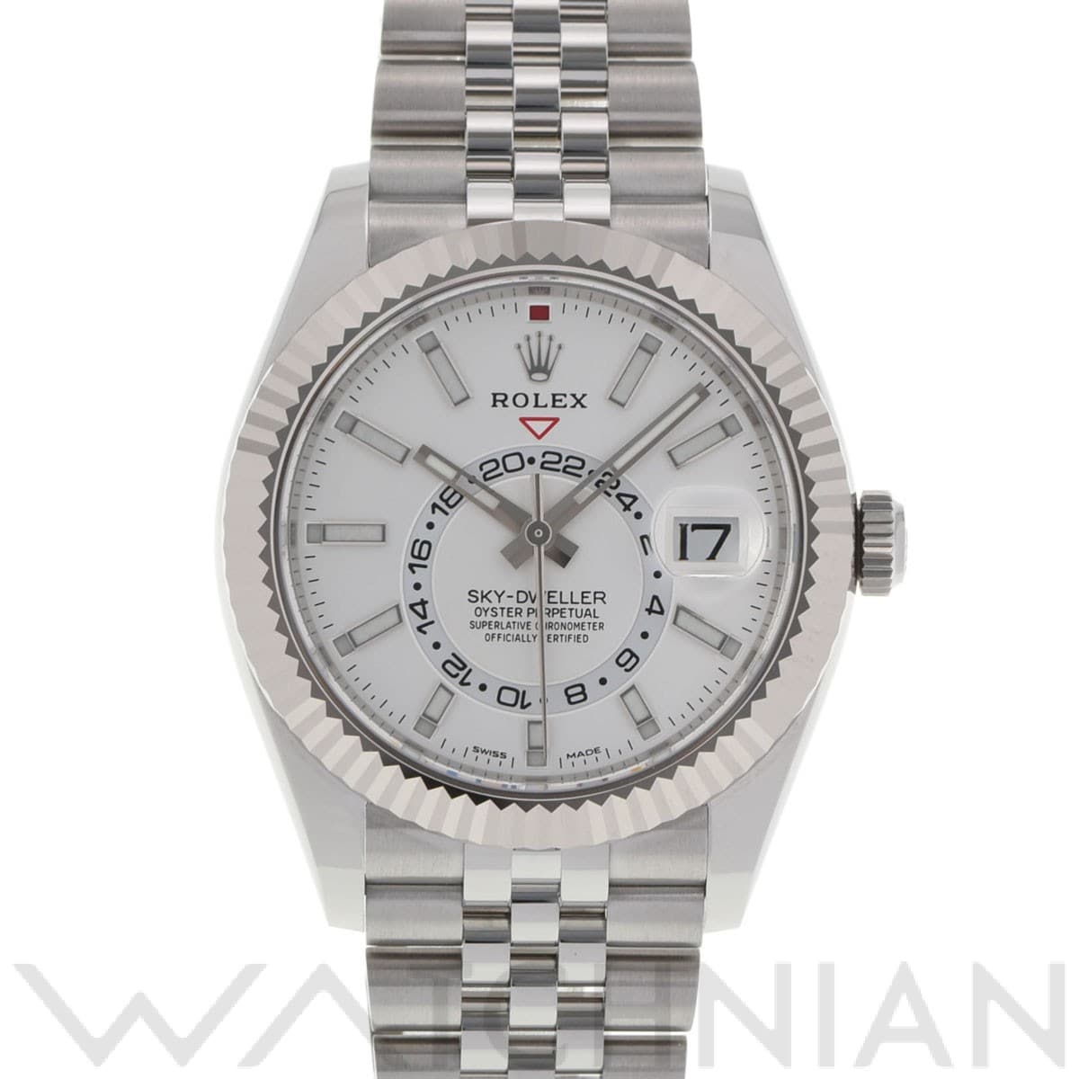 スカイドゥエラー 326934 ランダムシリアル ホワイト ロレックス ROLEX メンズ 【中古】