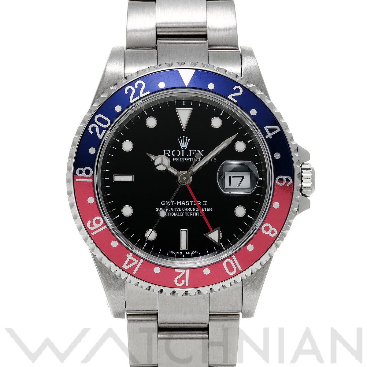 ロレックス GMTマスターII 16710 ブラック メンズ 時計 【中古】【wristwatch】