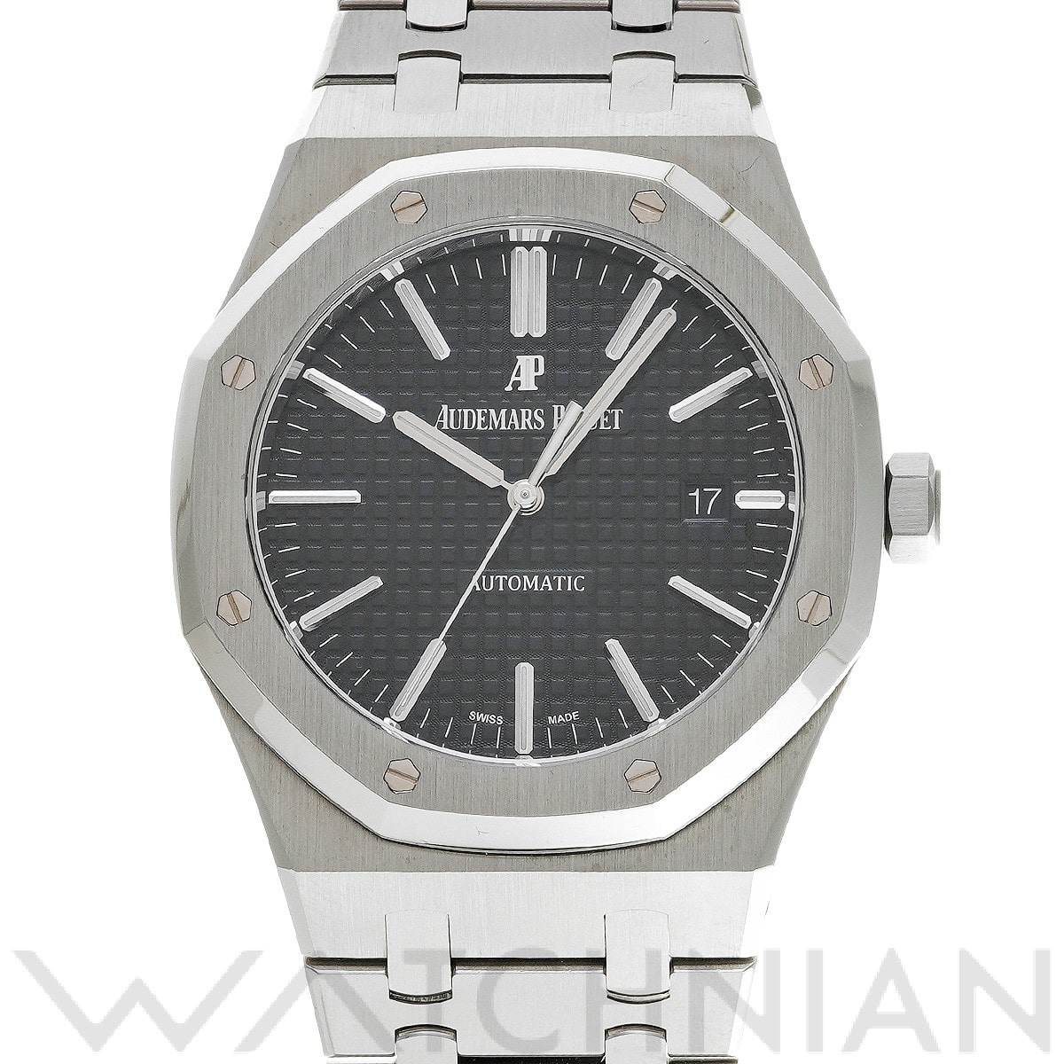 オーデマ ピゲ ロイヤルオーク 15400ST.OO.1220ST.01 ブラック メンズ 時計 【中古】【wristwatch】