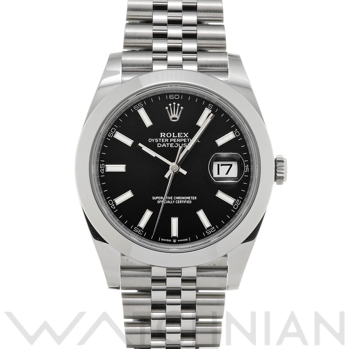 ロレックス / ROLEX デイトジャスト 41 126300 ブライトブラック メンズ 時計 【中古】【wristwatch】