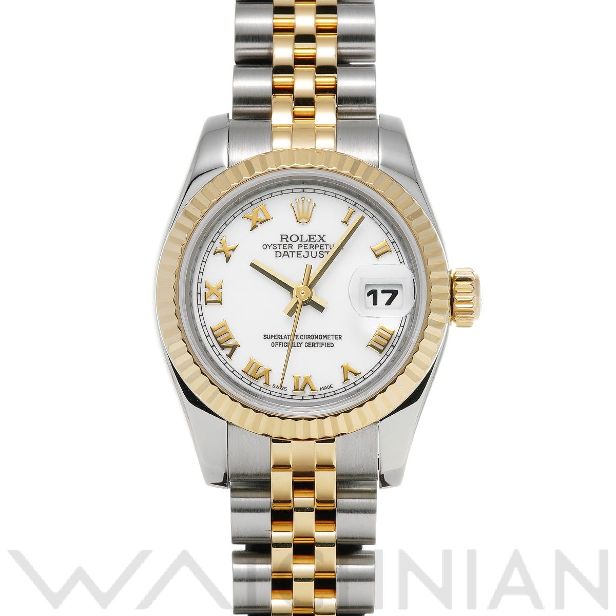 ロレックス レディ デイトジャスト 26 179173 ホワイト レディース 時計 【中古】【wristwatch】