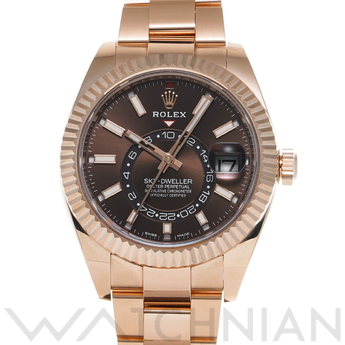 スカイドゥエラー 326935 ランダムシリアル チョコレート ロレックス ROLEX メンズ 【中古】