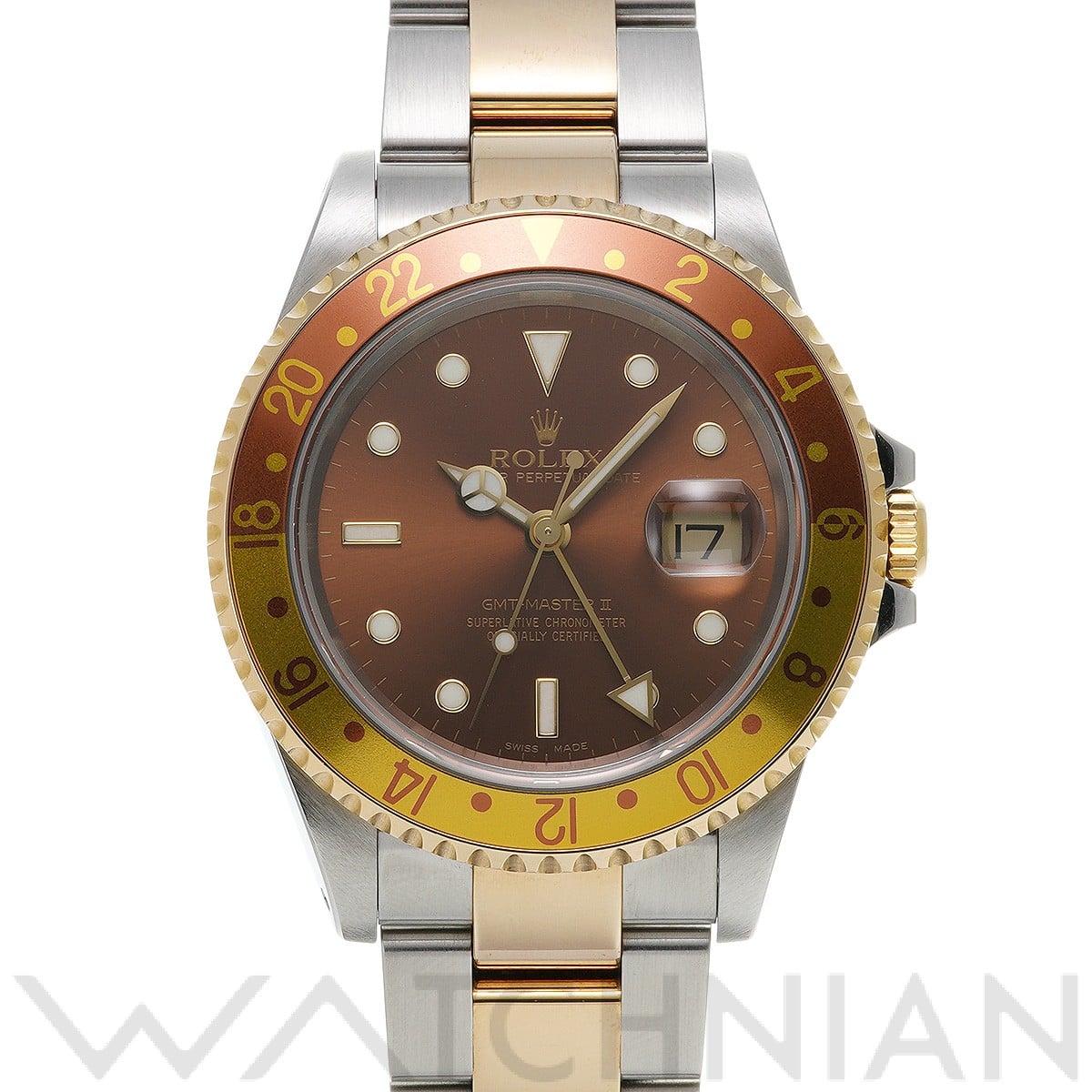 ロレックス GMTマスターII 16713 ブラウン メンズ 時計 【中古】【wristwatch】