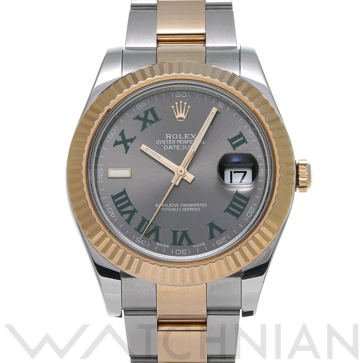 ロレックス デイトジャストII 116333 グレー メンズ 時計 【中古】【wristwatch】