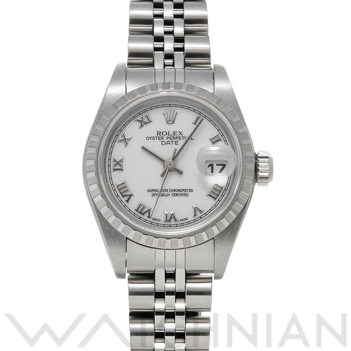 オイスターパーペチュアル デイト 79240 F番(2004年頃製造) ホワイト ロレックス ROLEX レディース 【中古】