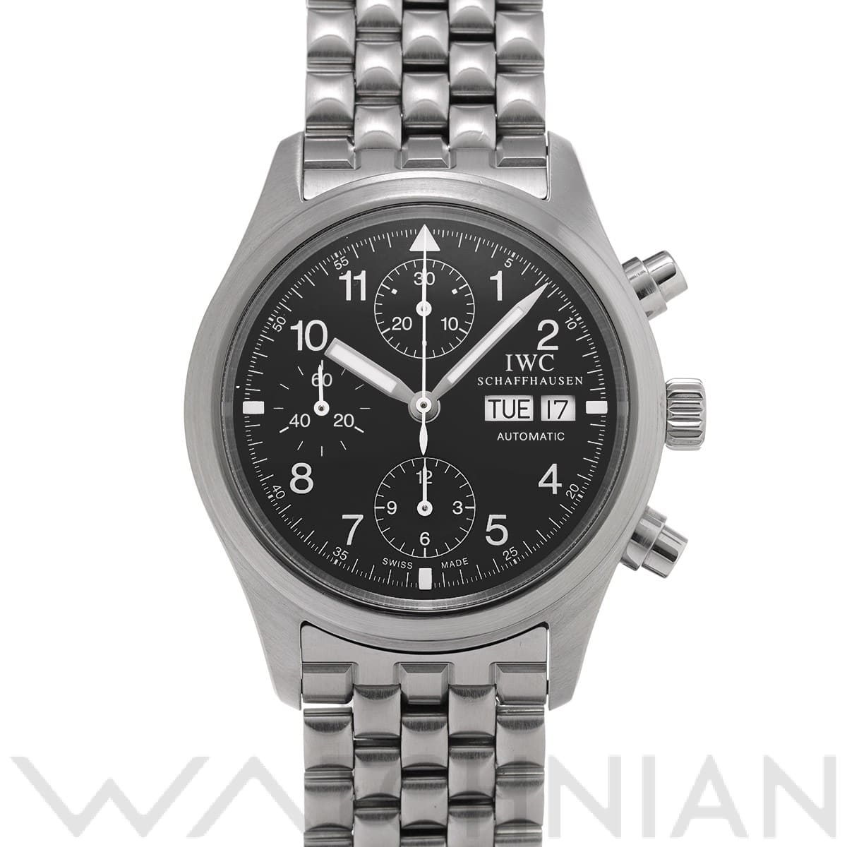 IWC メカニカル フリーガー クロノグラフ IW370607 ブラック メンズ 時計 【中古】【wristwatch】