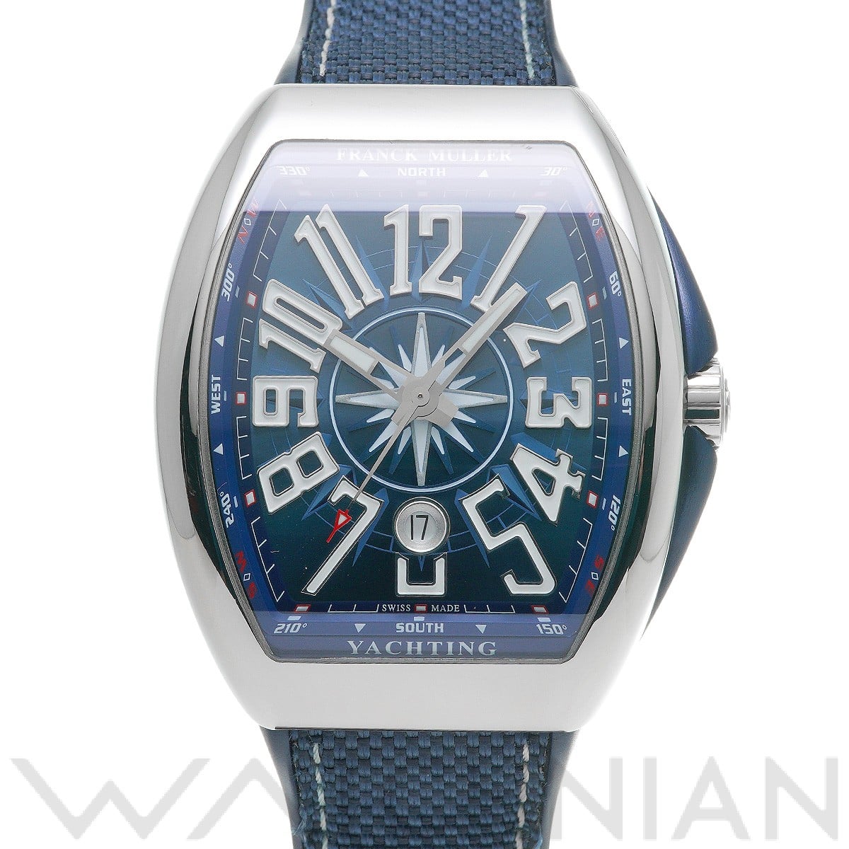 ヴァンガード ヨッティング V45SCDT YACH ACBL ブルー フランクミュラー FRANCK MULLER メンズ 【中古】