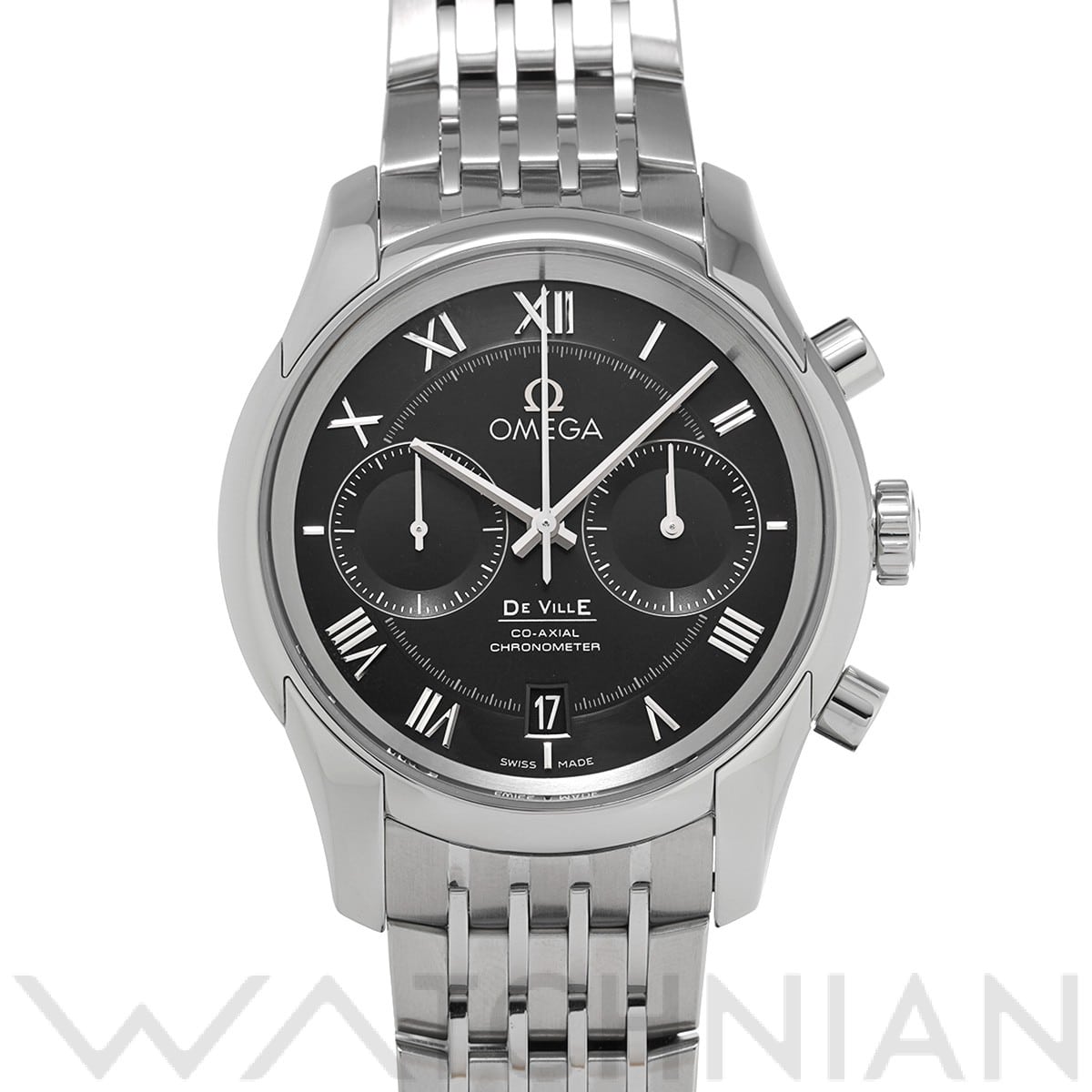 オメガ / OMEGA デ・ヴィル アワービジョン コーアクシャル クロノグラフ 431.10.42.51.01.001 ブラック メンズ 時計 【中古】【wristwatch】