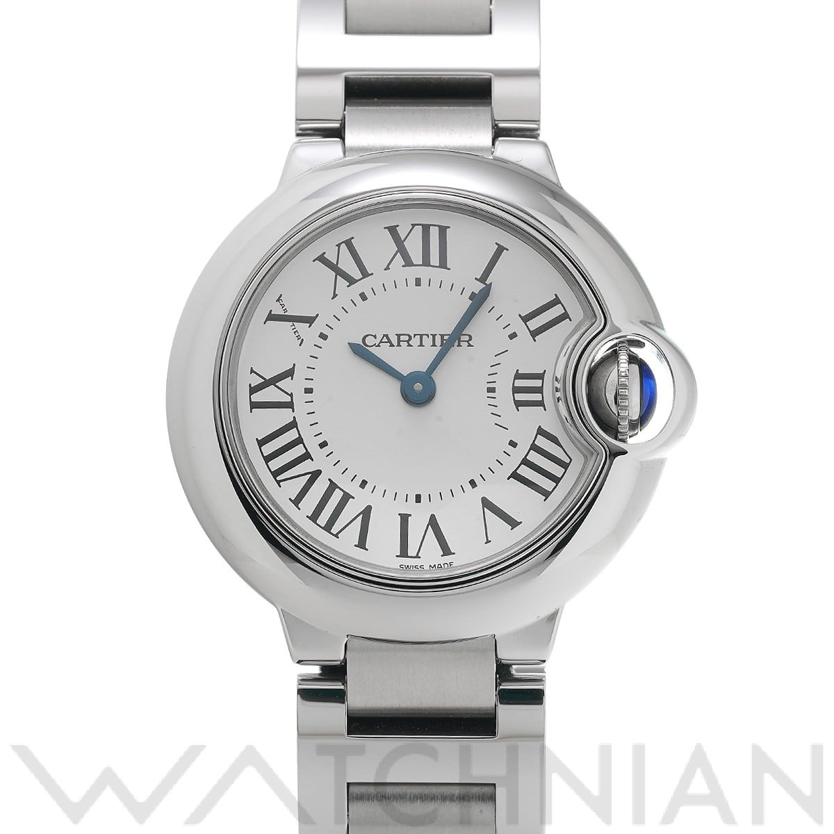 カルティエ / CARTIER バロンブルー ドゥ カルティエ 28mm W69010Z4 シルバー レディース 時計 【中古】【wristwatch】