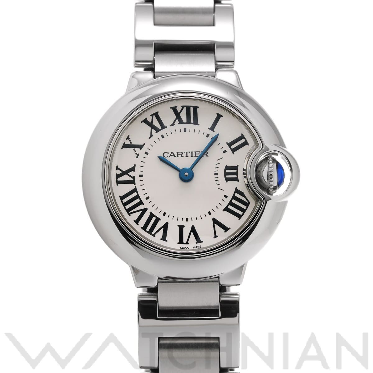 カルティエ / CARTIER バロンブルー ドゥ カルティエ 28mm W69010Z4 シルバー レディース 時計 【中古】【wristwatch】