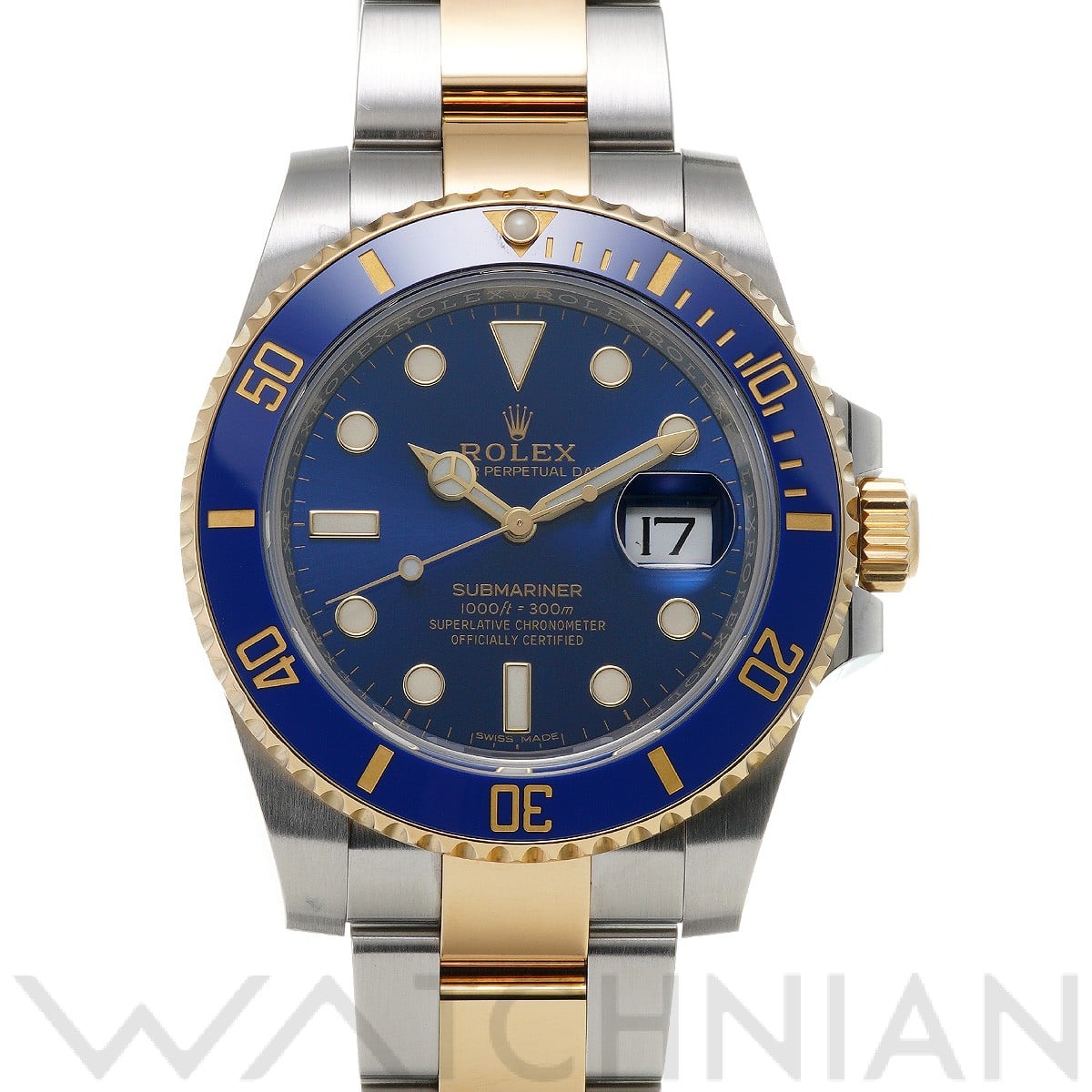 サブマリーナ デイト 116613LB ランダムシリアル ブルー ロレックス ROLEX メンズ 【中古】