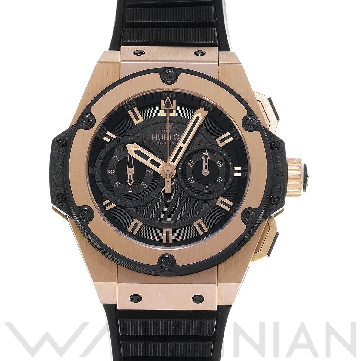 キングパワー フドロワイヤント 715.PX.1128.RX ブラック ウブロ HUBLOT メンズ 【中古】