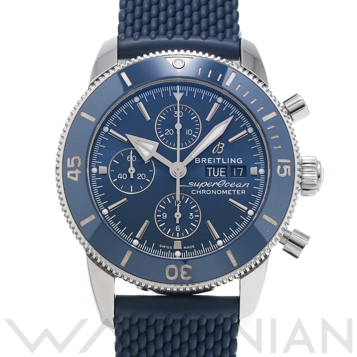 スーパーオーシャン ヘリテージ クロノグラフ 44 A13313161C1S1 ブルー ブライトリング BREITLING メンズ 【中古】