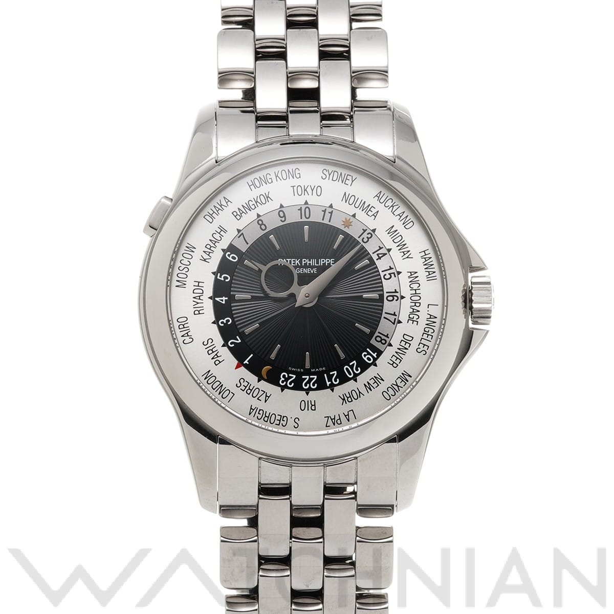パテック フィリップ / PATEK PHILIPPE ワールドタイム 5130/1G-011 シルバー メンズ 時計 【中古】【wristwatch】