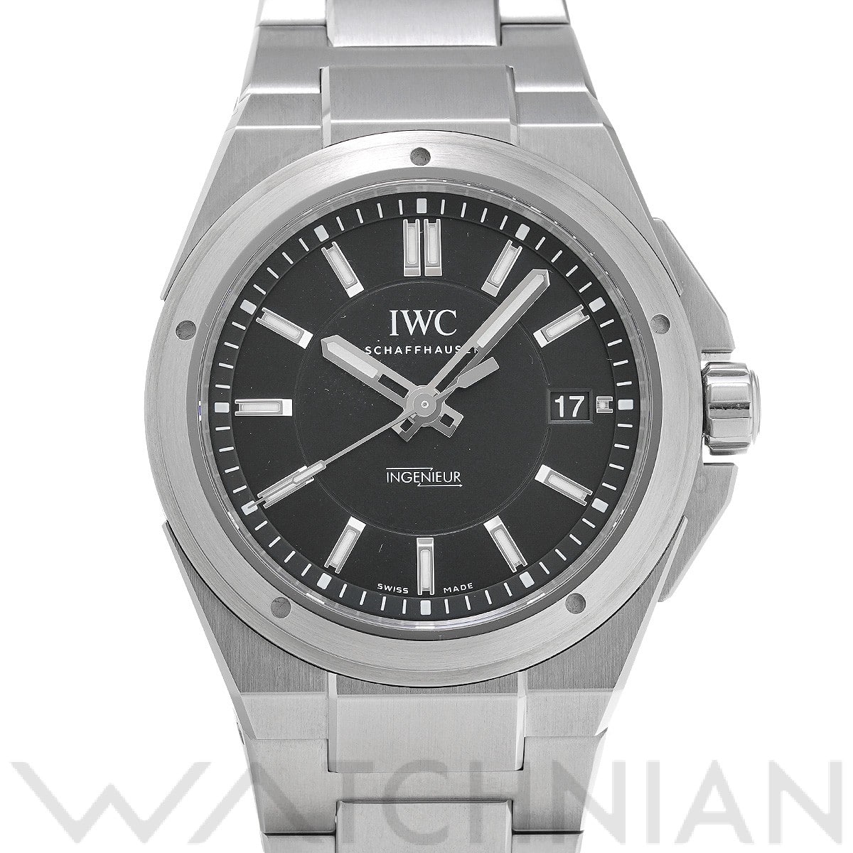IWC インヂュニア オートマティック IW323902 ブラック メンズ 時計 【中古】【wristwatch】