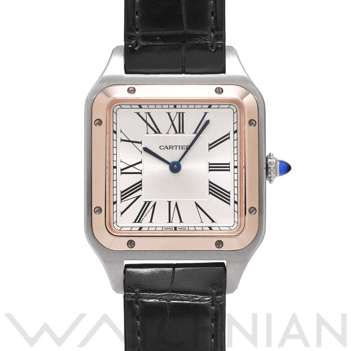 サントス デュモン LM W2SA0011 シルバー カルティエ CARTIER メンズ 【中古】