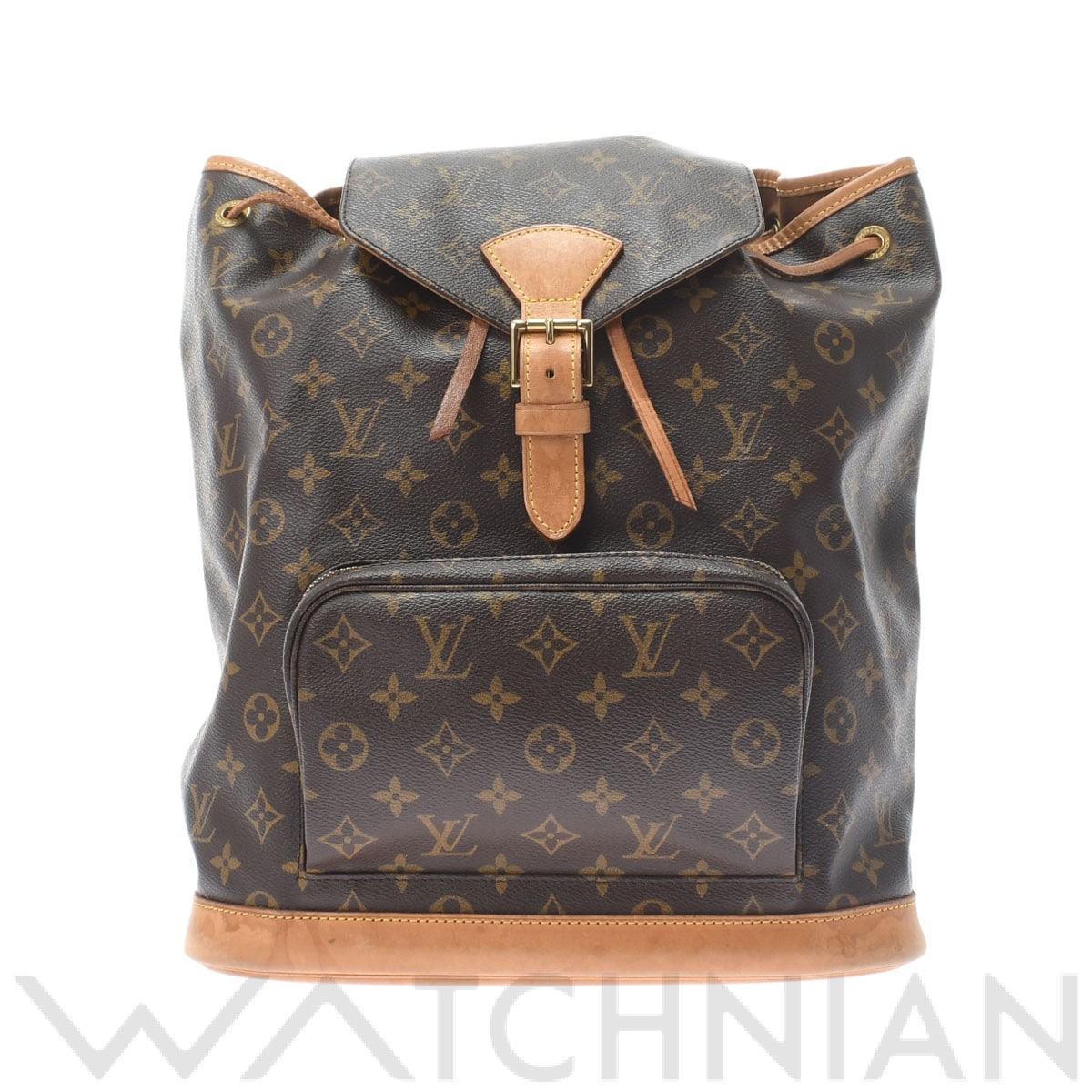 ルイ ヴィトン モノグラム モンスリ GM ブラウン M51135 モノグラムキャンバス レディース バッグ 【中古】【bag】