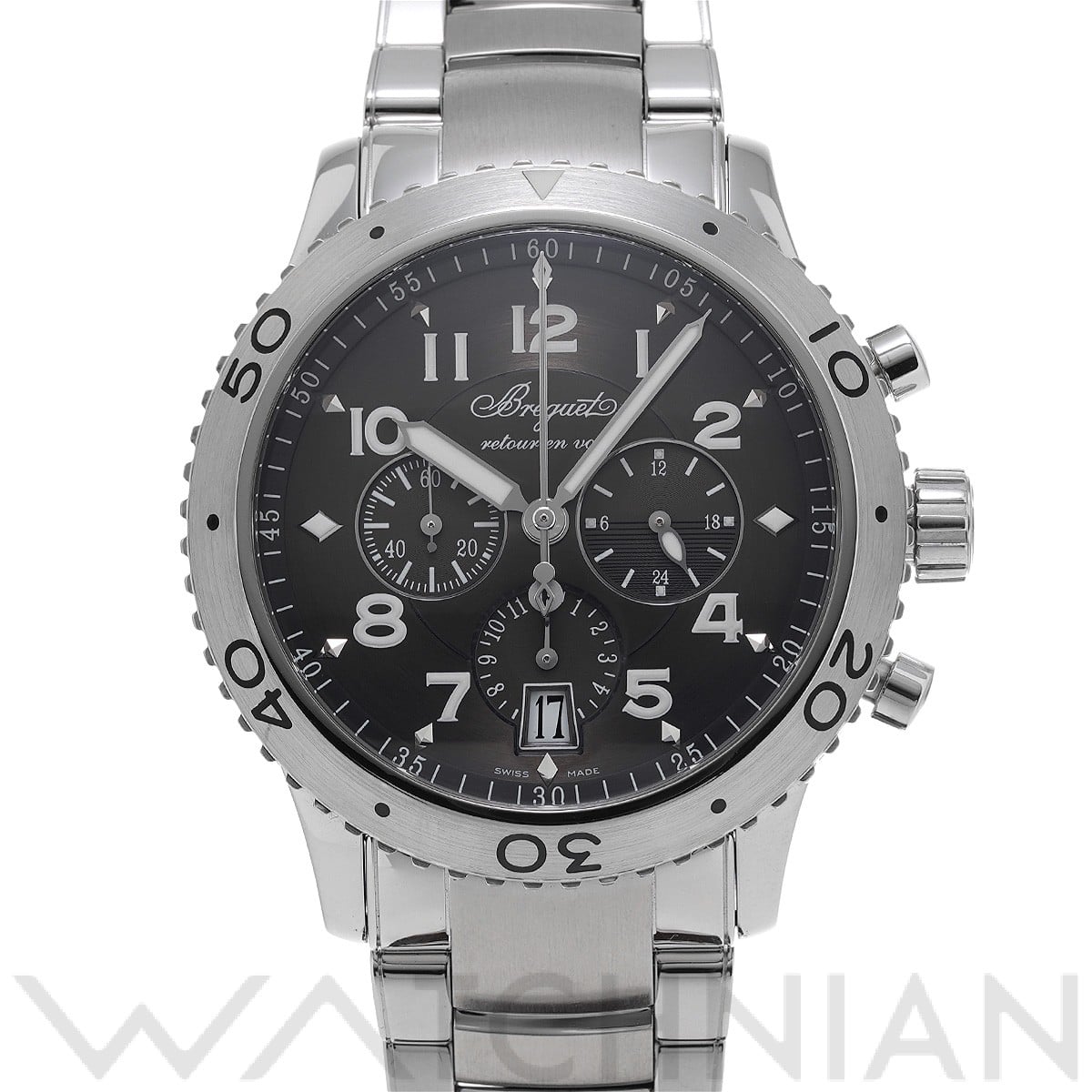 ブレゲ / Breguet トランスアトランティック タイプXXI 3810ST/92/SZ9 グレー メンズ 時計 【中古】【wristwatch】