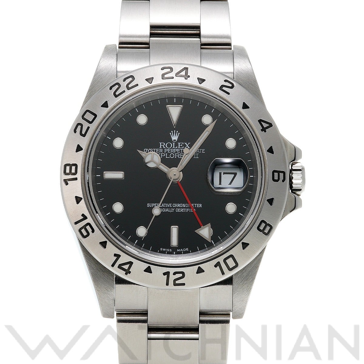 ロレックス エクスプローラーII 16570 ブラック メンズ 時計 【中古】【wristwatch】