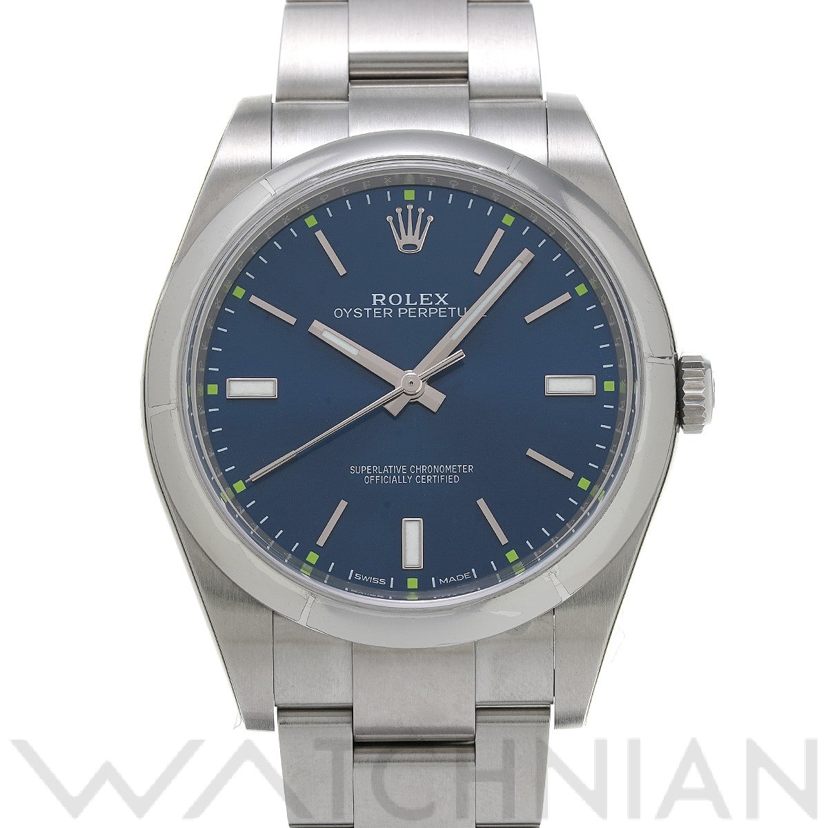 ロレックス / ROLEX オイスターパーペチュアル 39 114300 ブルー メンズ 時計 【中古】【wristwatch】
