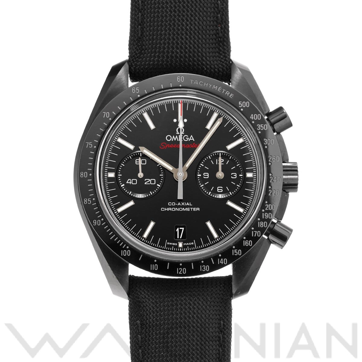 スピードマスター ダークサイドオブザムーン コーアクシャル クロノメーター 311.92.44.51.01.007 ブラック オメガ OMEGA メンズ 【中古】