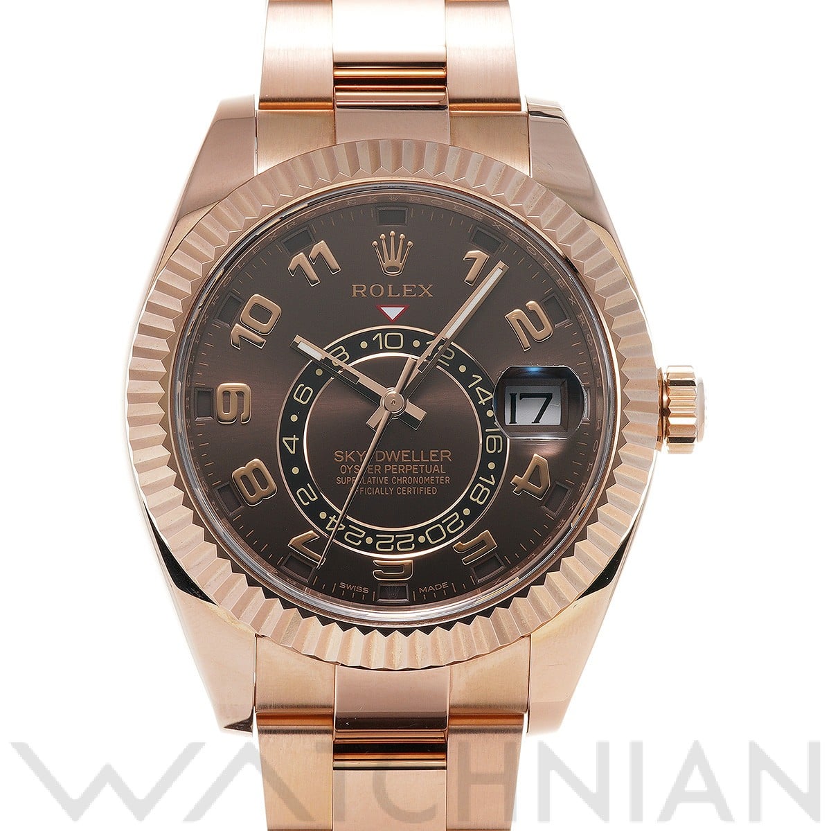 スカイドゥエラー 326935 ランダムシリアル チョコレート ロレックス ROLEX メンズ 【中古】