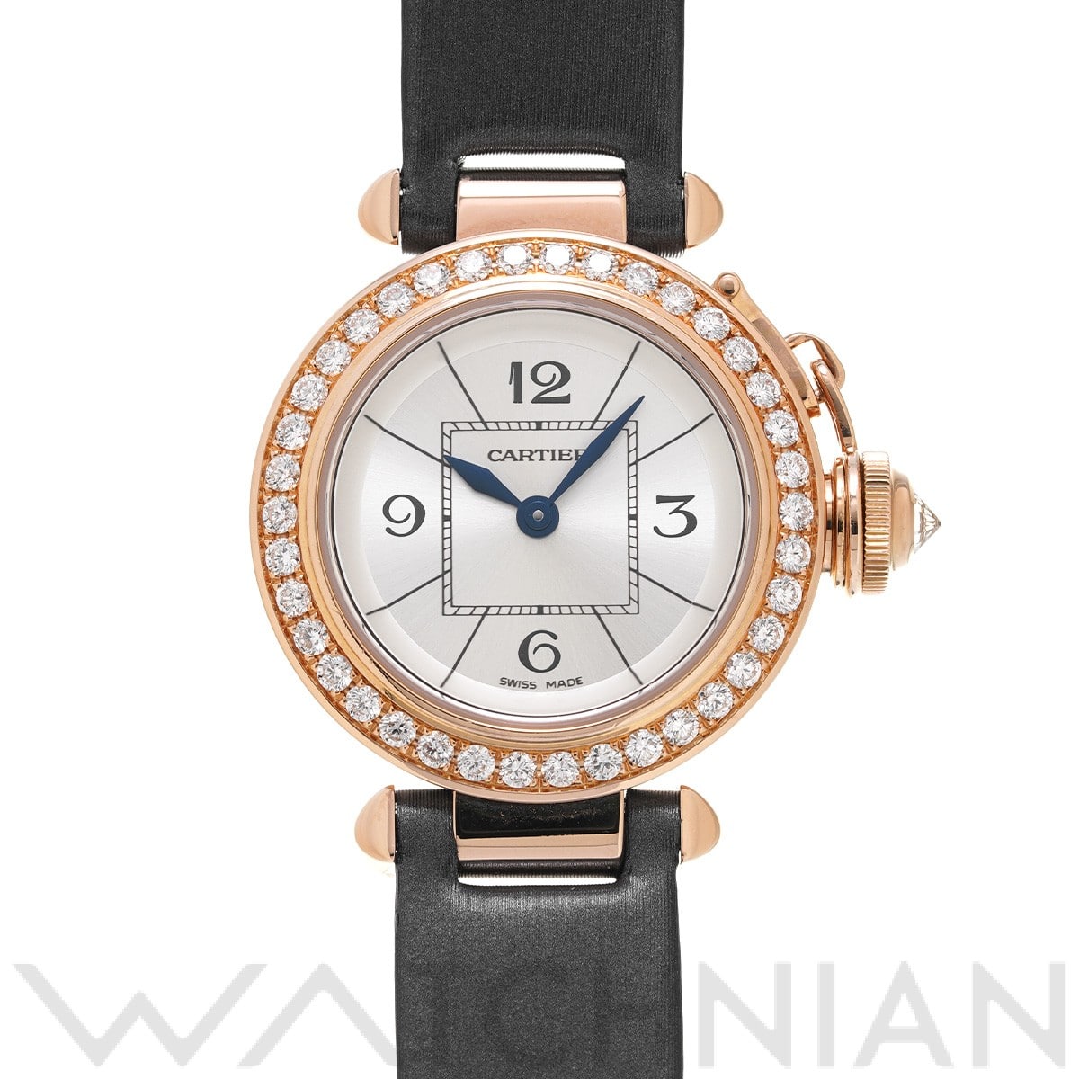 カルティエ Cartier パシャ WJ124026 シルバー文字盤  腕時計 メンズ