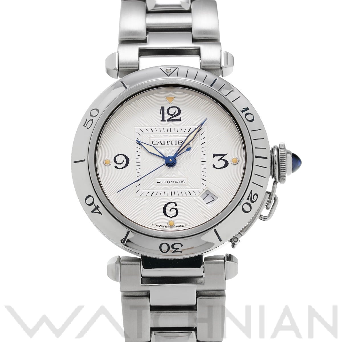 カルティエ / CARTIER パシャ 38mm W31031H3 シルバー メンズ 時計 【中古】【wristwatch】