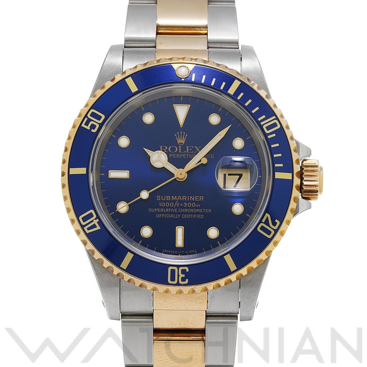 サブマリーナ デイト 16613 A番(1999年頃製造) ブルー ロレックス ROLEX メンズ 【中古】