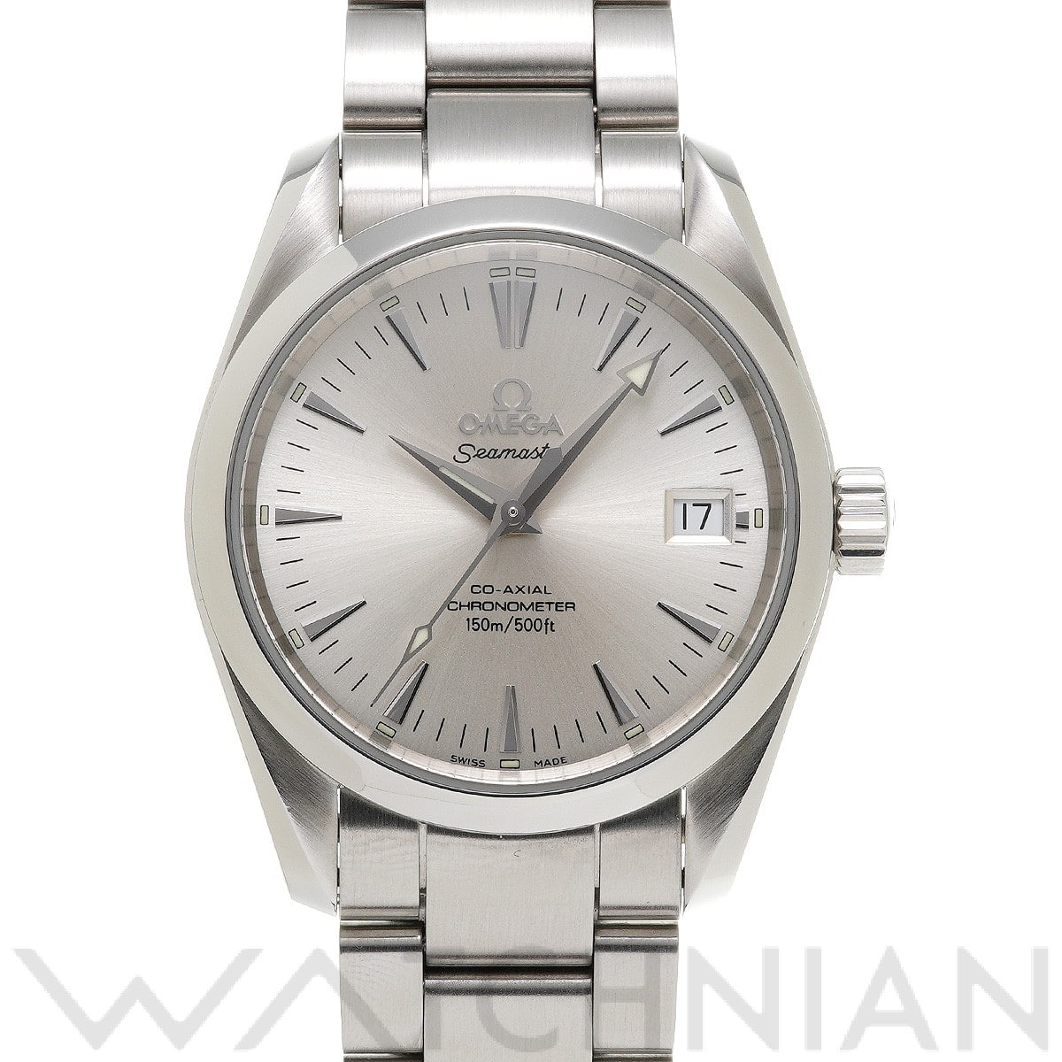 オメガ / OMEGA シーマスター アクアテラ コーアクシャル クロノメーター 2504.30 シルバー メンズ 時計 【中古】【wristwatch】