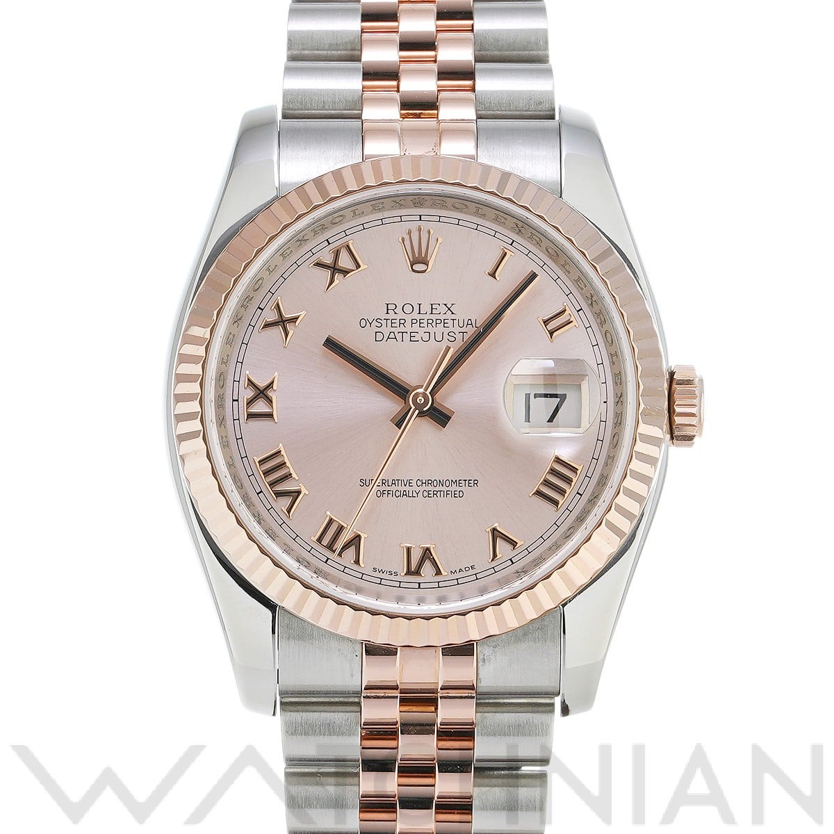 ロレックス デイトジャスト 36 116231 ピンク メンズ 時計 【中古】【wristwatch】