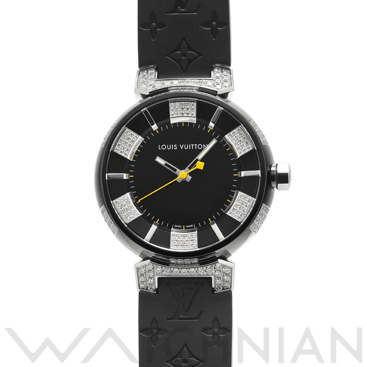 タンブール スリム GM QA145Z ブラック/ダイヤモンド ルイ ヴィトン LOUIS VUITTON メンズ 【中古】:  ブランド時計｜WATCHNIAN(ウォッチニアン)公式通販/旧一風騎士